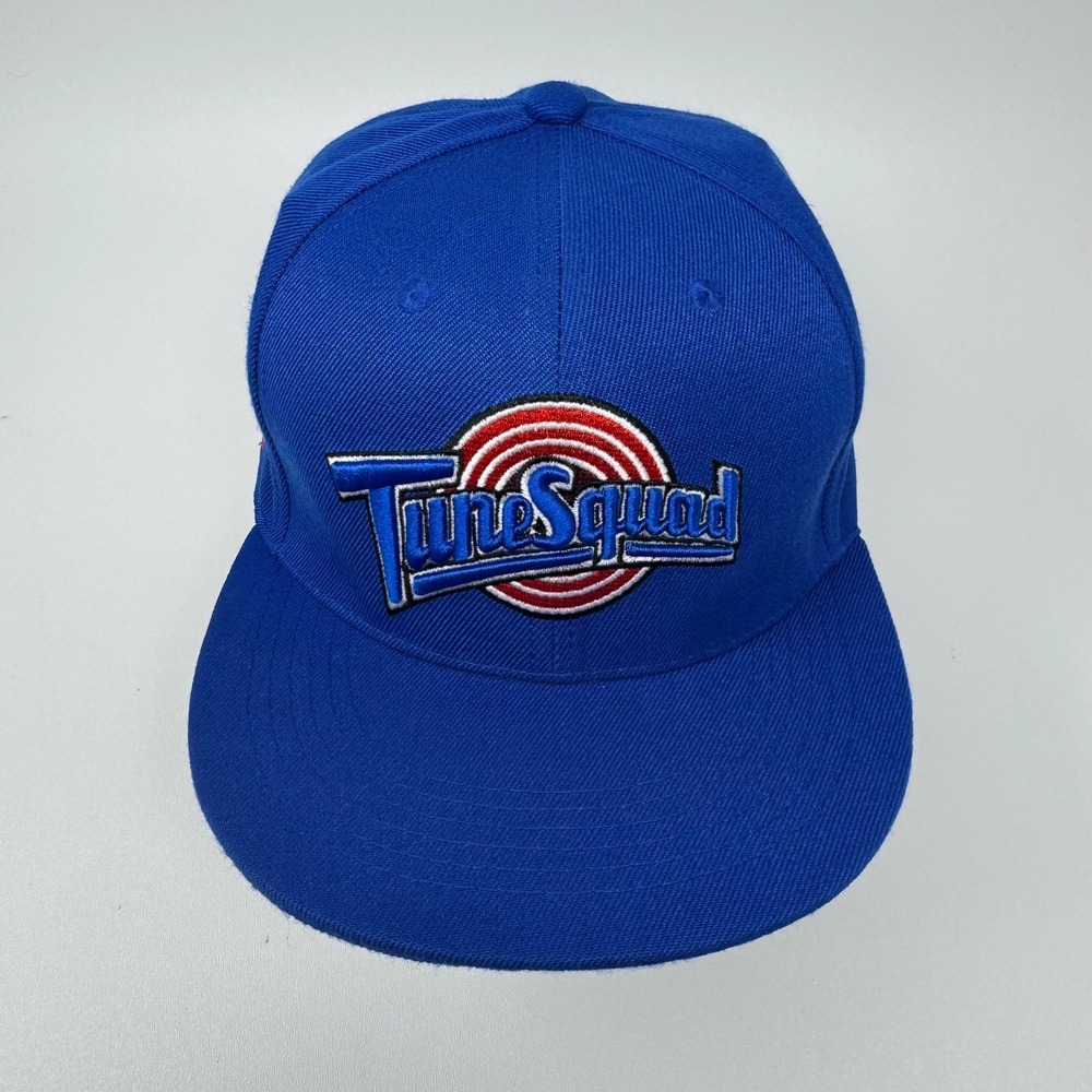 Space‎ Jam Tune Squad Bugs Bunny 1 Snapback Hat Blue Looney Tunes Flat Brim Cap